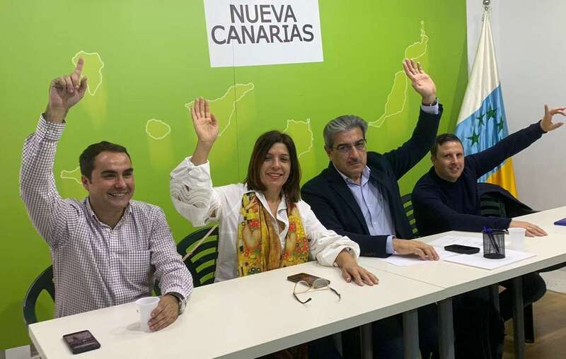 Momento de la votación de este sábado en la ejecutiva nacional de NC (Foto TA)